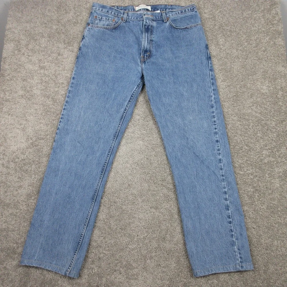Vintage‎ Levis Jeans Mens 38x34 Blue 505 Regular Straight Denim Pants Y2K 2004
